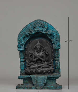 Handmade Chenrezig Bodhisattva Statue for Altar | Tibetan Avalokiteshvara Shrine Art
