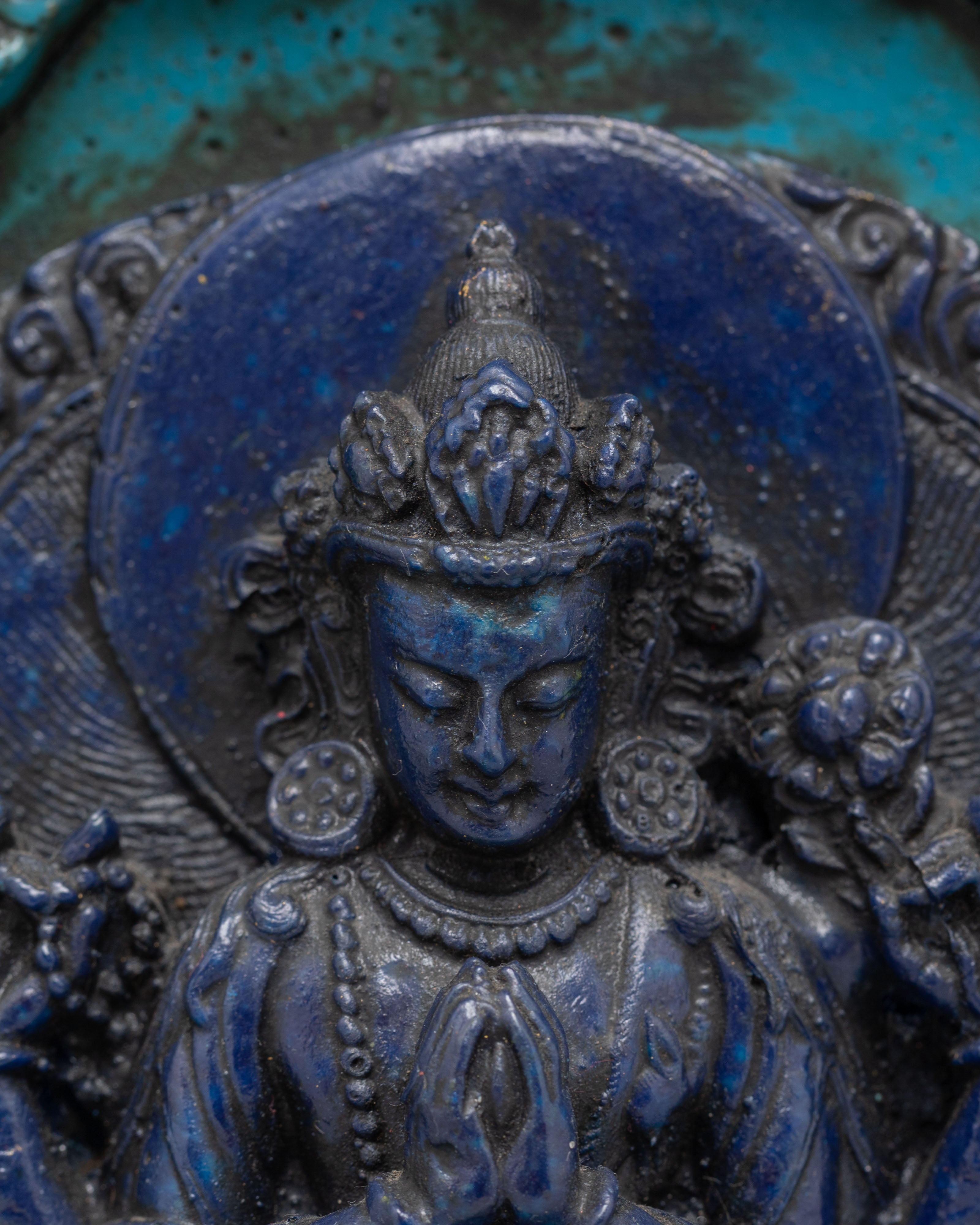 Tibetan Divine Statue of Chenrezig | Figure of Boundless Compassion