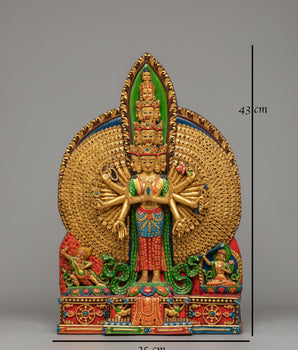 Statue of 1000 Armed Chenrezig | Himalayan Treasure of Nepal