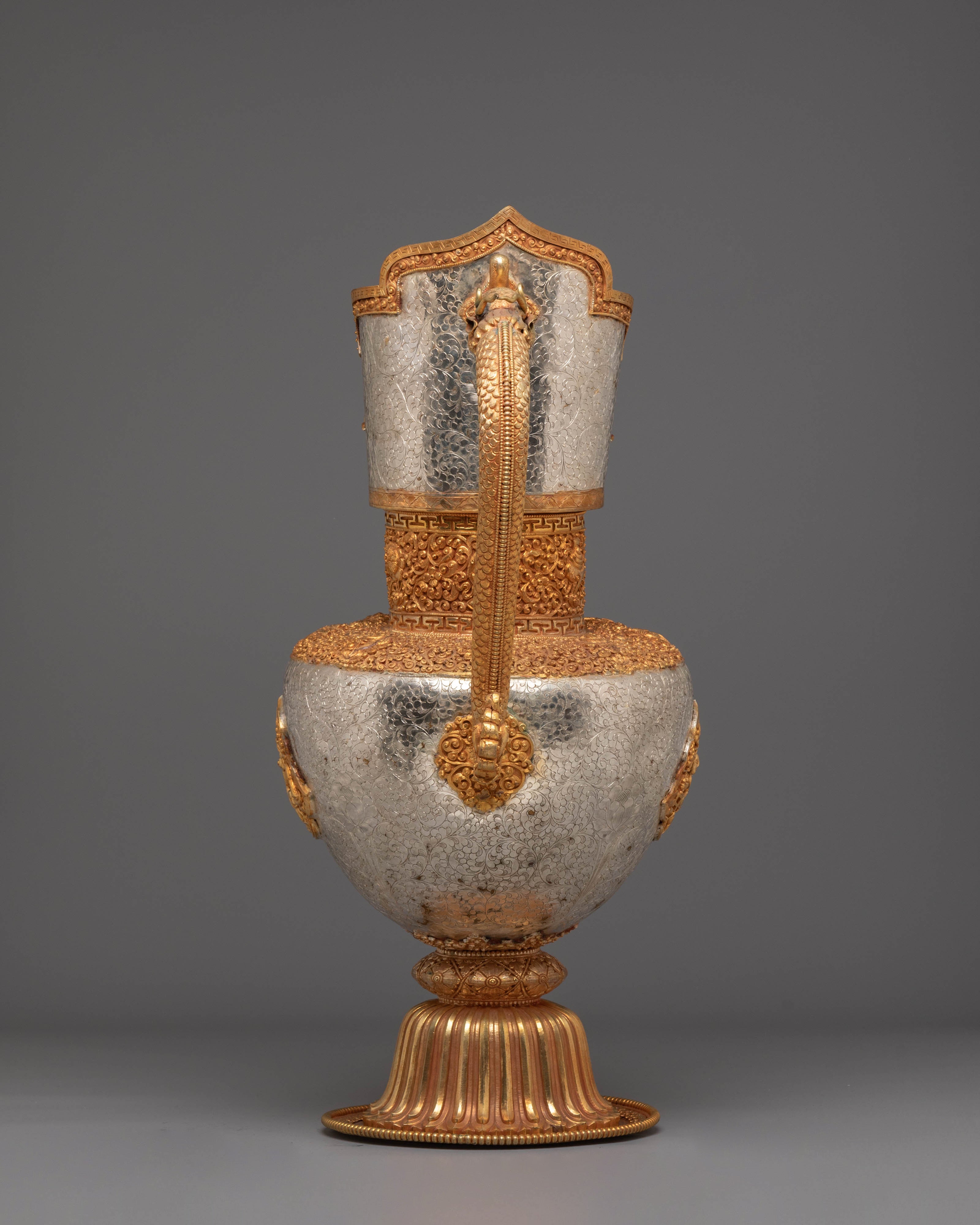 Tibetan Jug Set for Decor | Symbol of Longevity
