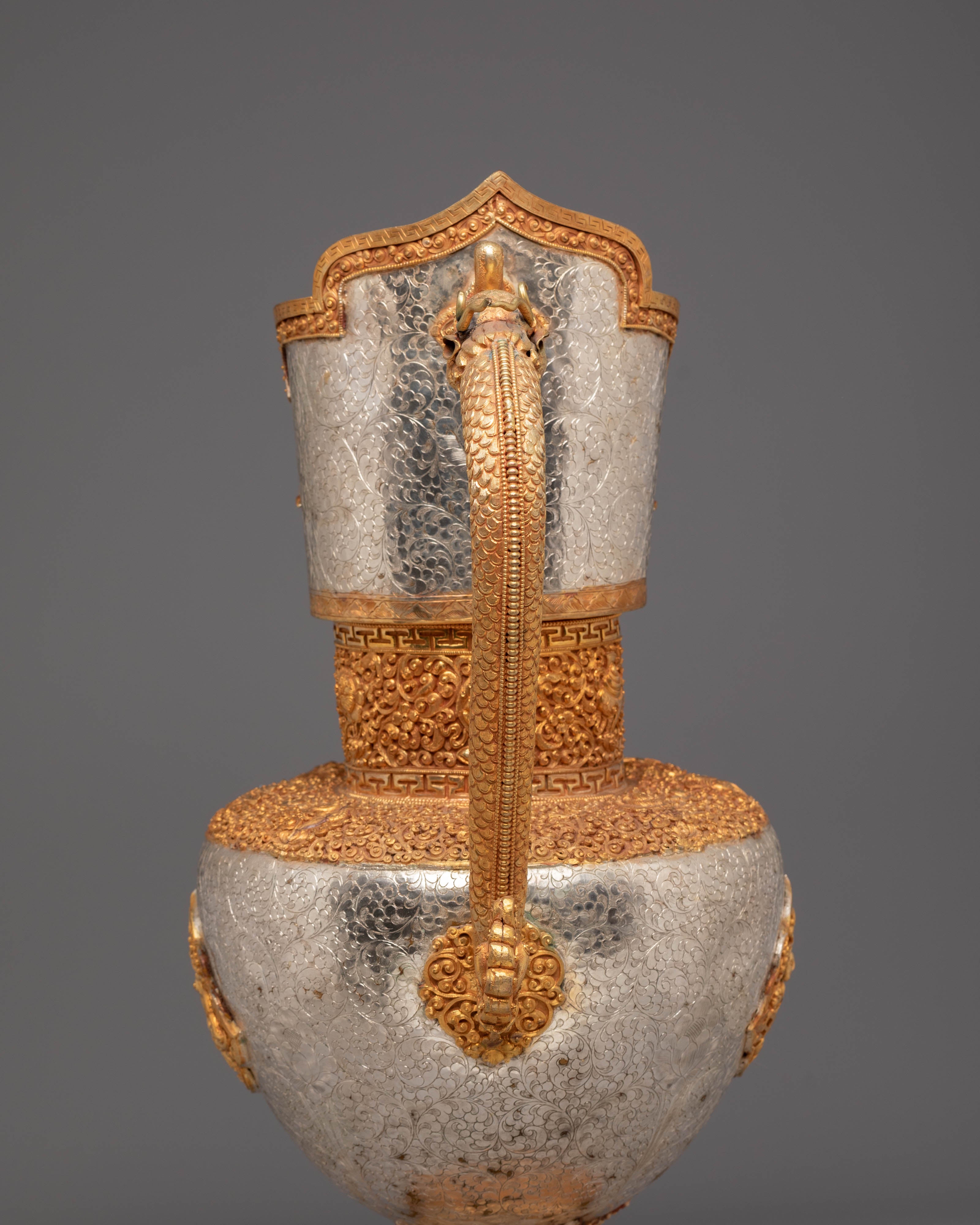 Tibetan Jug Set for Decor | Symbol of Longevity