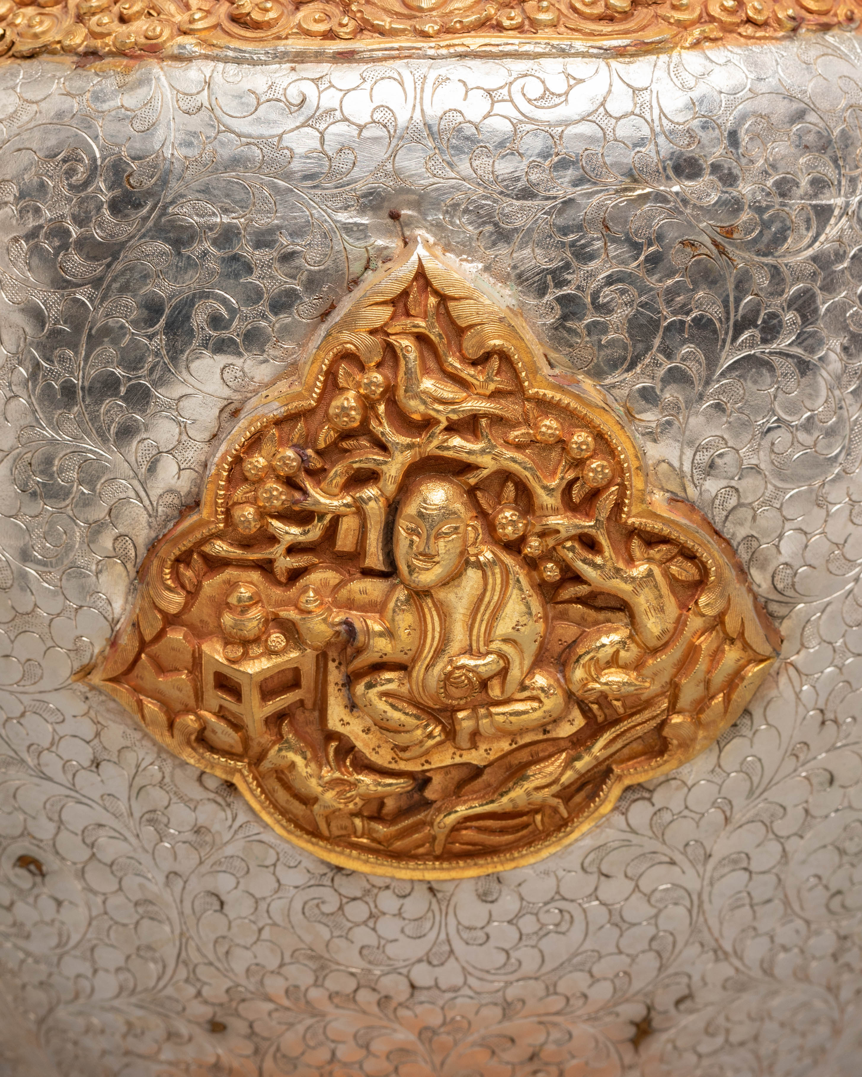 Tibetan Jug Set for Decor | Symbol of Longevity