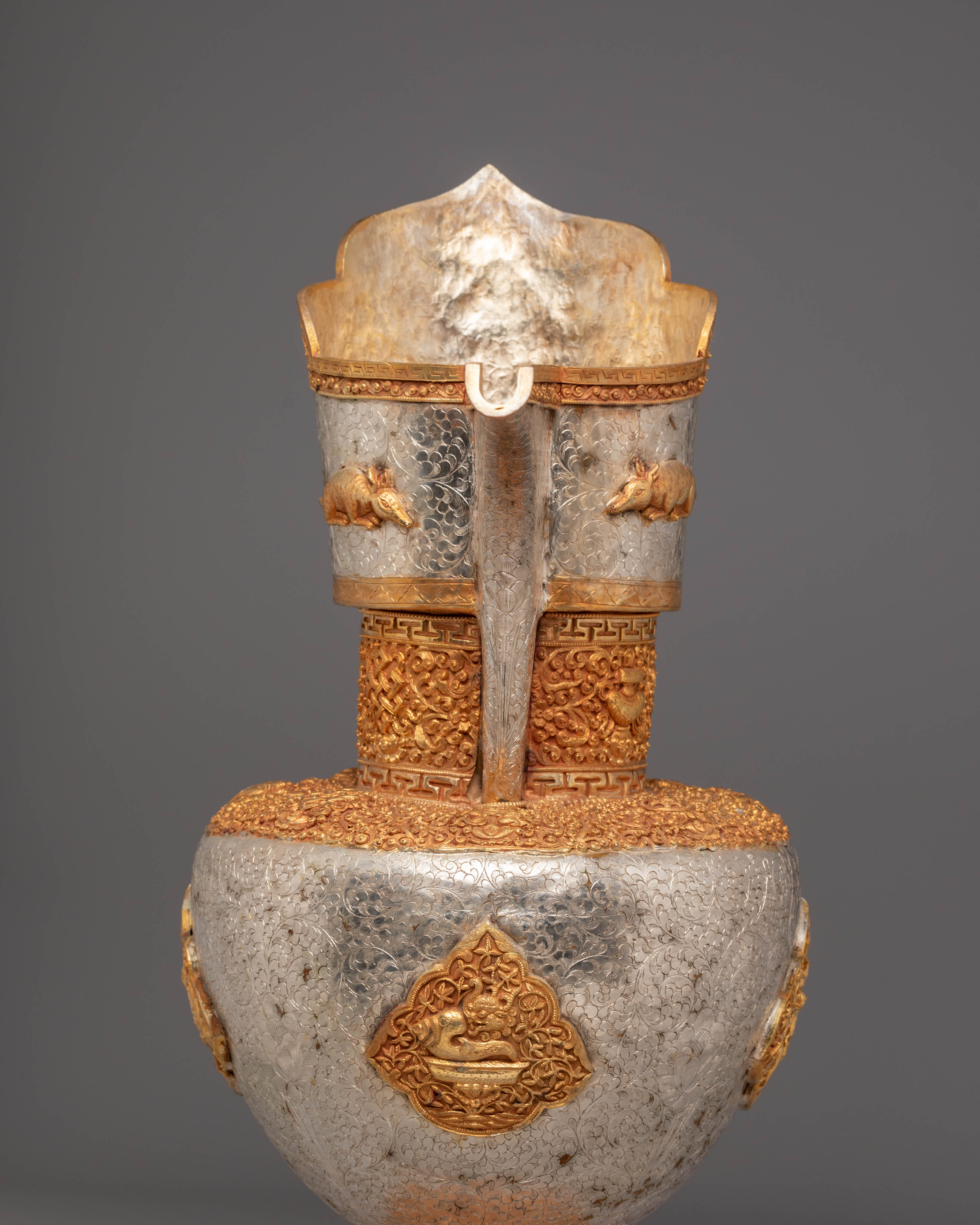 Tibetan Jug Set for Decor | Symbol of Longevity