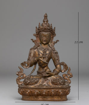 Vajrasattva Handcrafted Sacred Statue | Tibetan Buddhist Deity