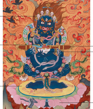Sakya Mahakala Painting | The Powerful Protector of the Sakya Tradition