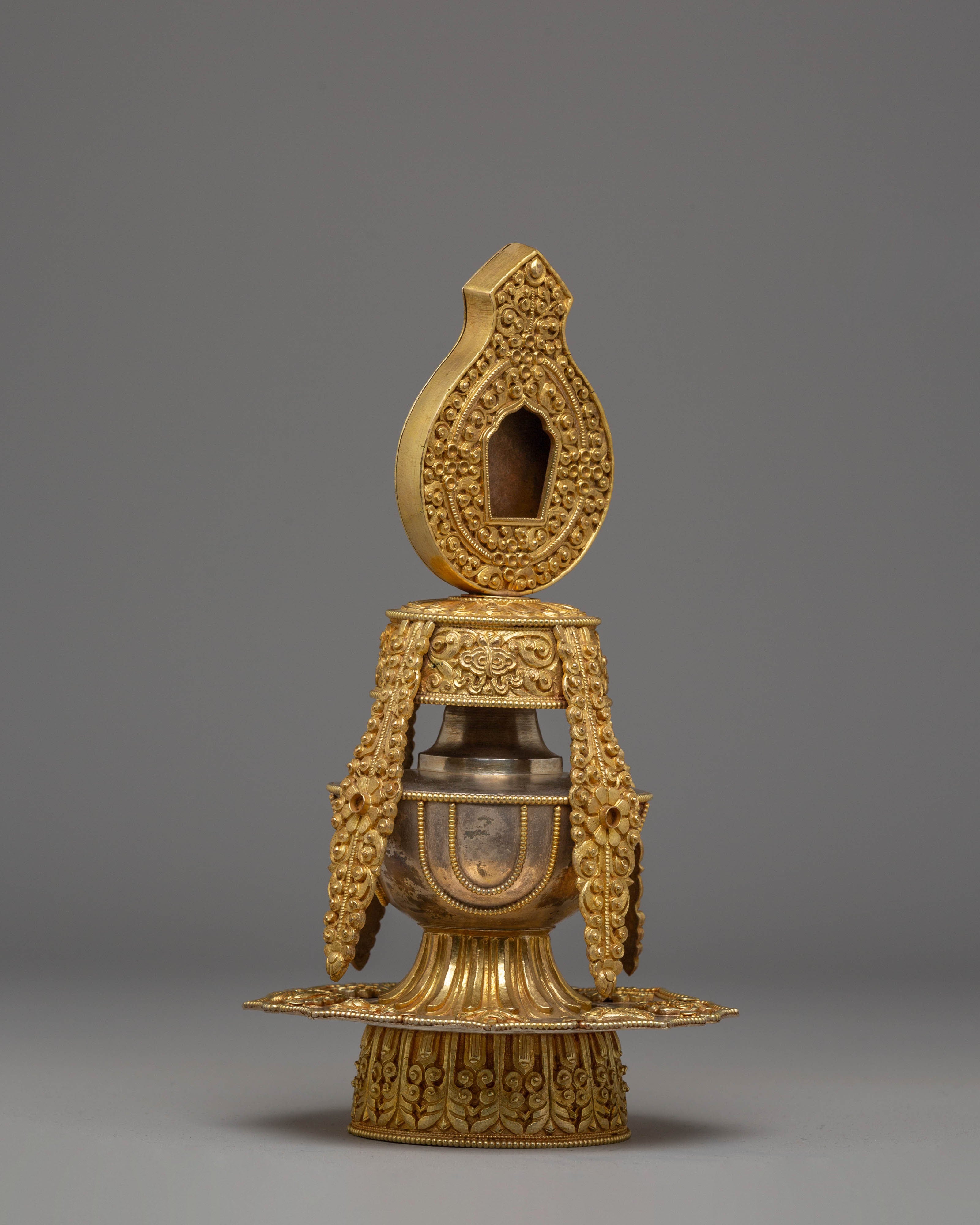 Vajrayana Long Life Ritual Vessel | Sacred Longevity Ceremony Artwork and Altar Decor