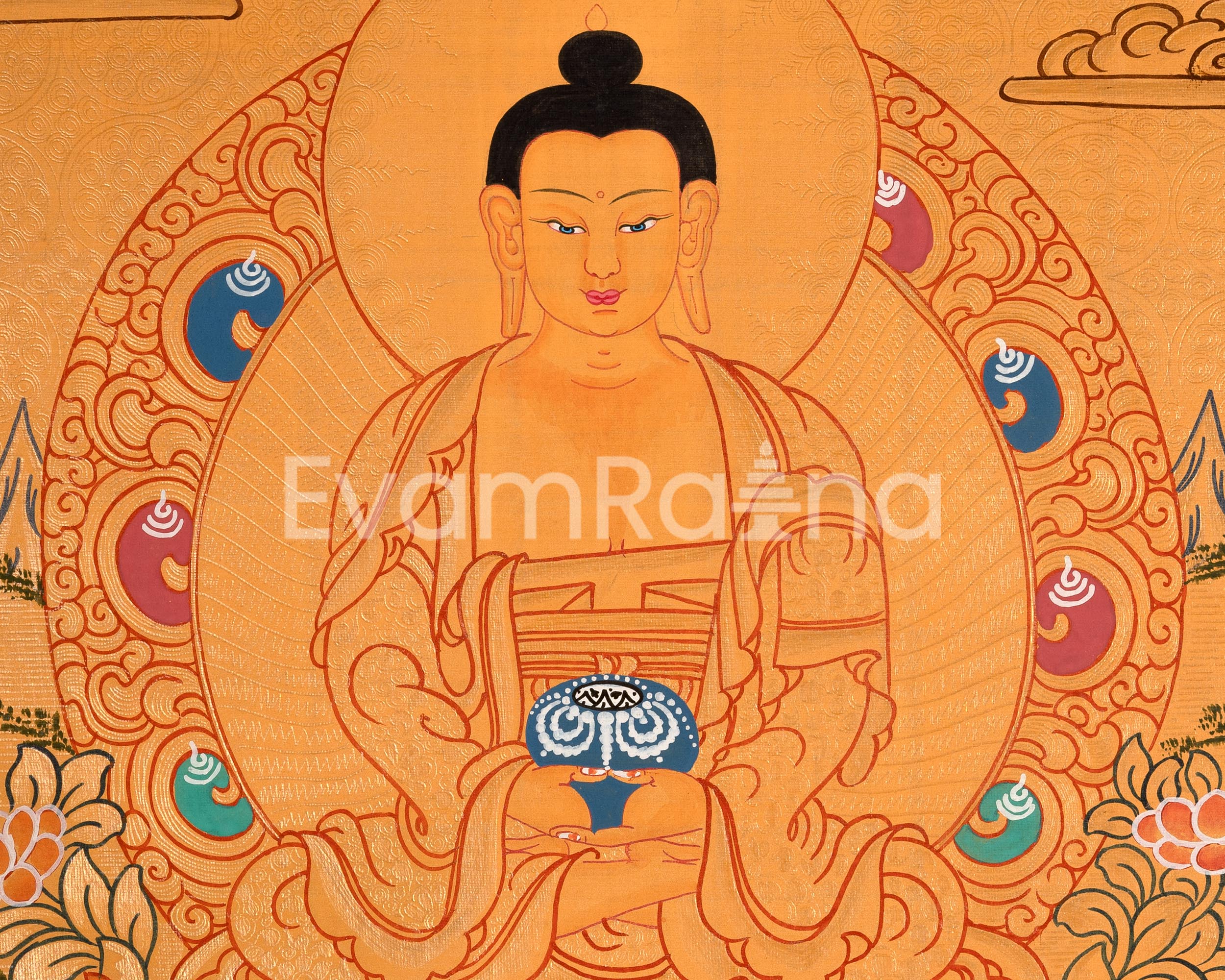 Meditative Gautam Buddha Artwork | Symbol of Peace and Wisdom
