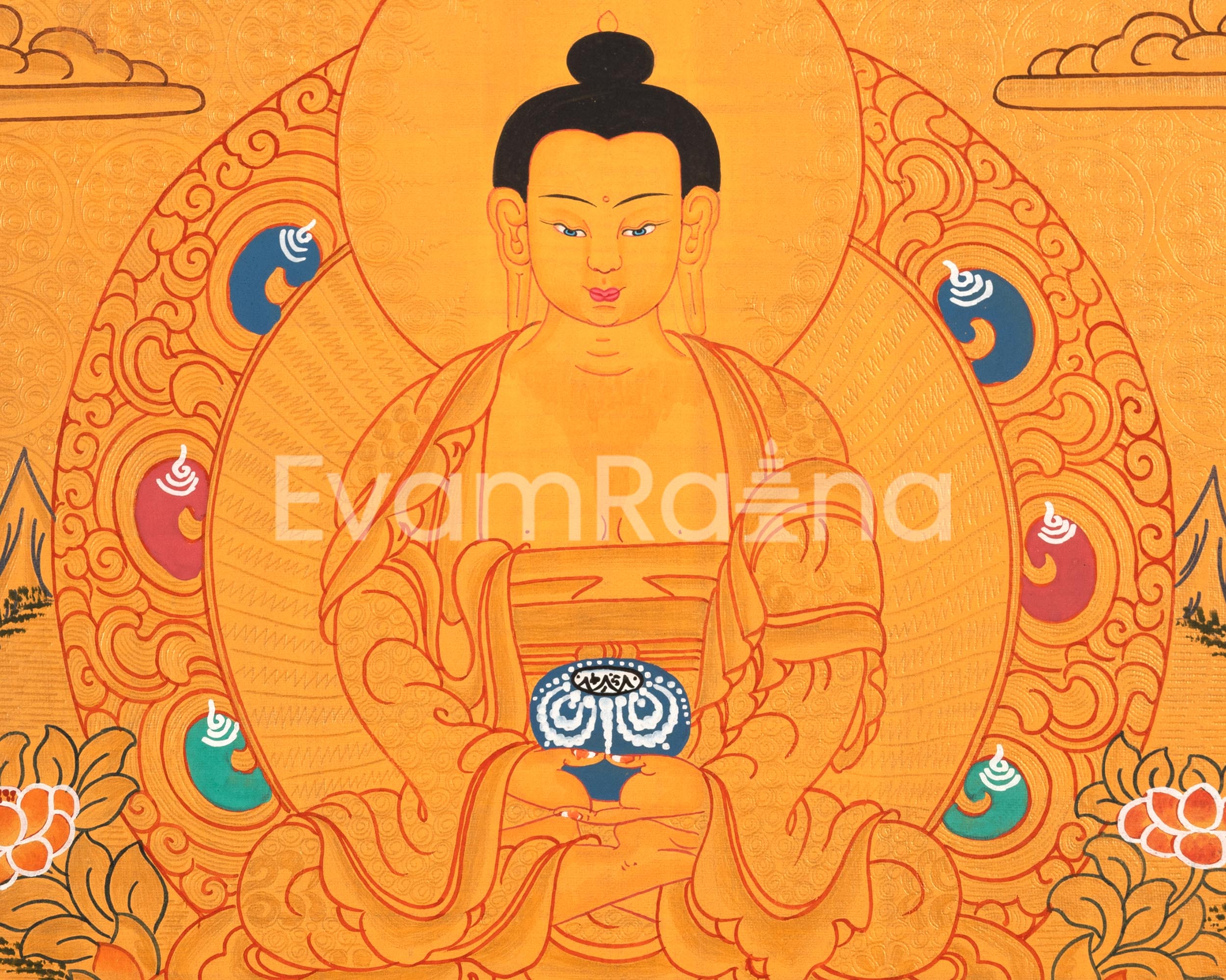 Meditative Gautam Buddha Artwork | Symbol of Peace and Wisdom