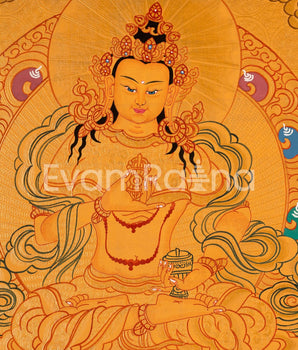 Thangka of Vajrasattva | The Deity of Purification & Spiritual Transformation