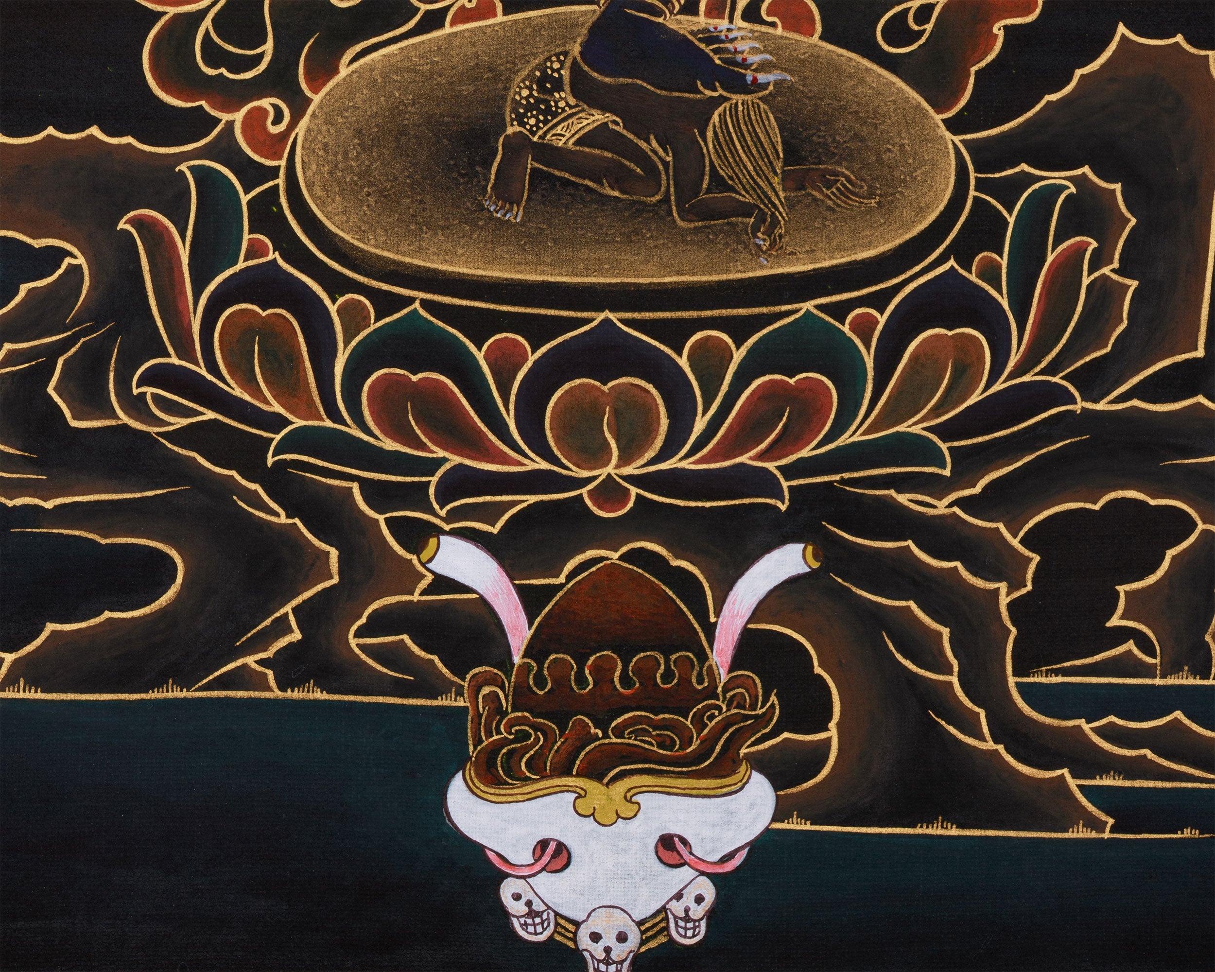 Wrathful Troma Nagmo Thangka | Embodies Transformation and Purification