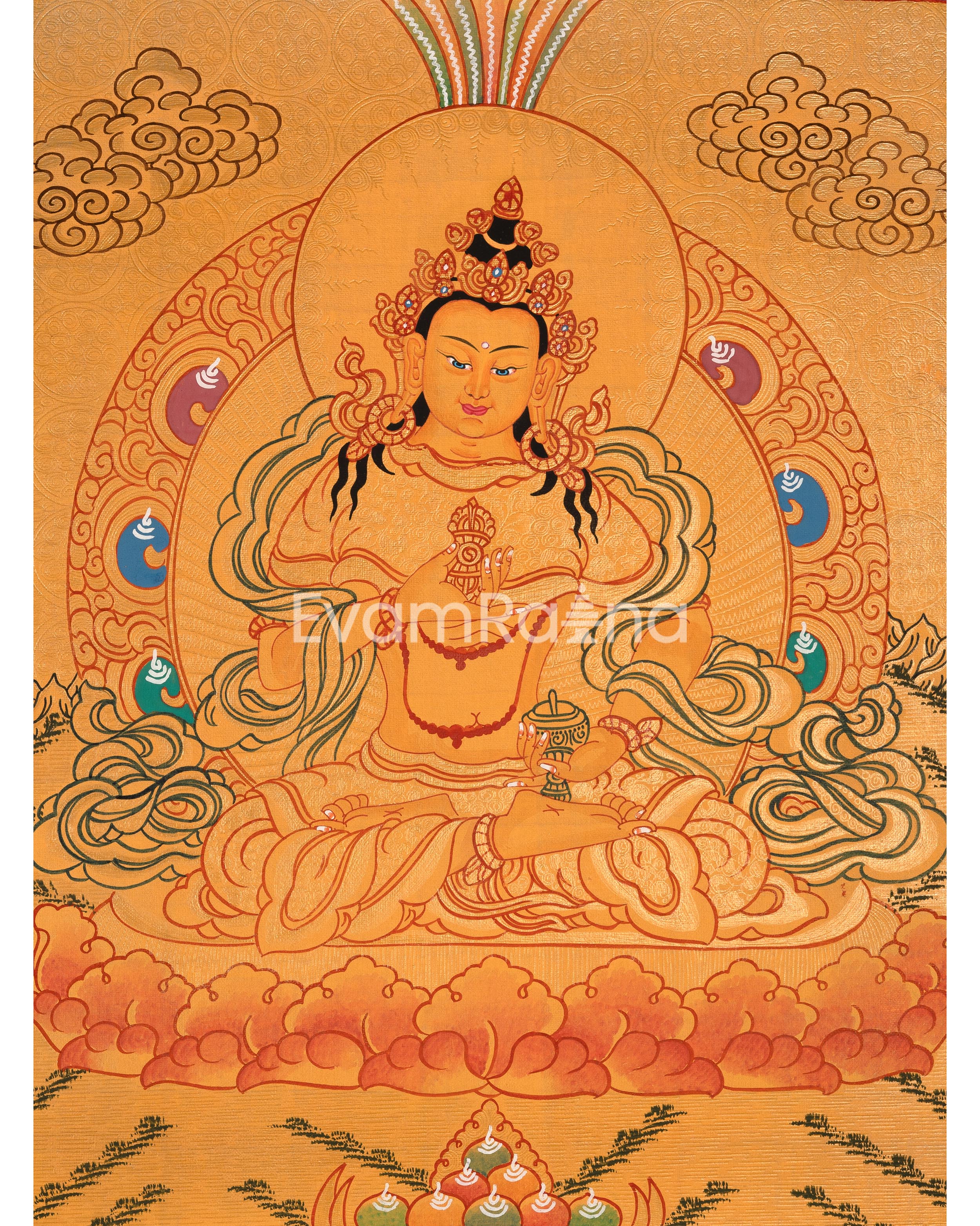 Thangka of Vajrasattva | The Deity of Purification & Spiritual Transformation