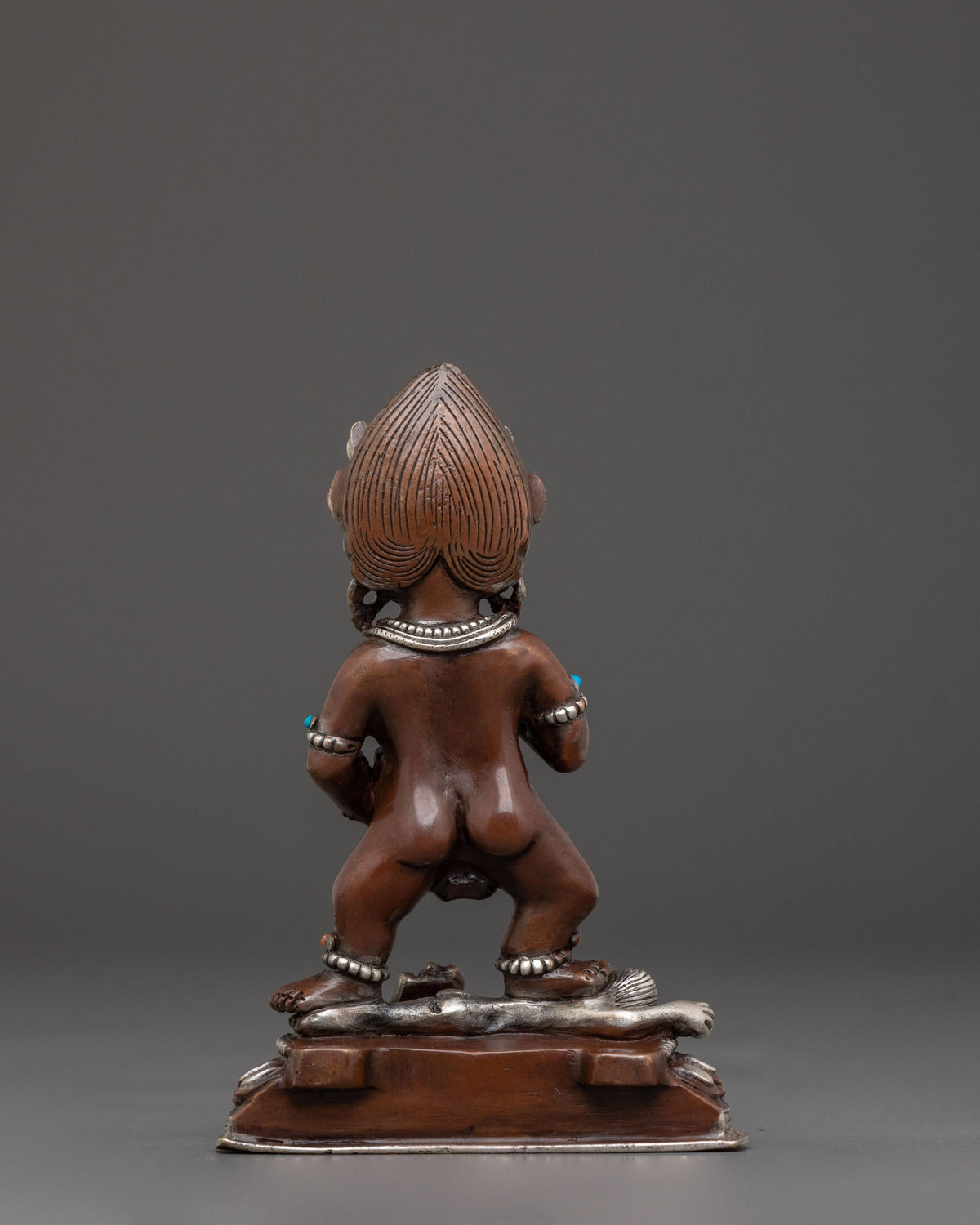 Black Dzambhala Sacred Statue | Buddhist Wealth Deity Art