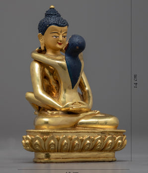 Small Samantabhadra Consort Statue | Handmade Sculpture