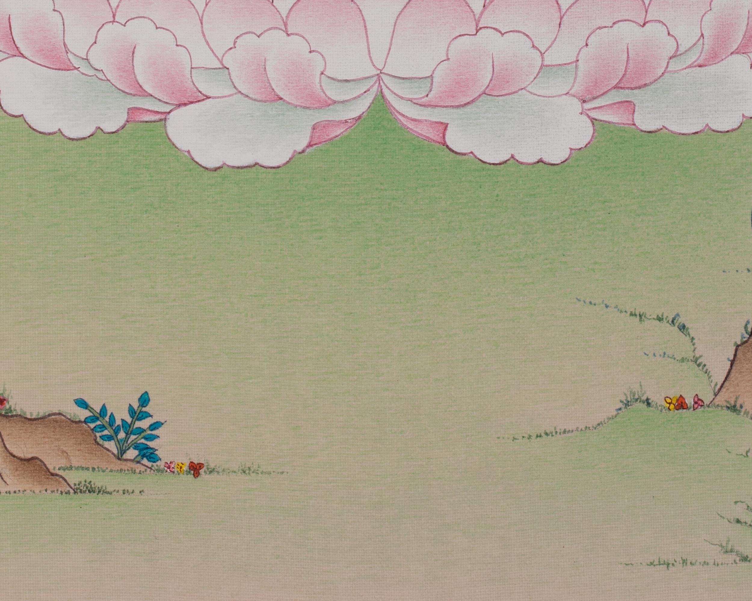 Healing Deity White Tara Art | Tibetan Compassion Artwork | Traditional Thangka