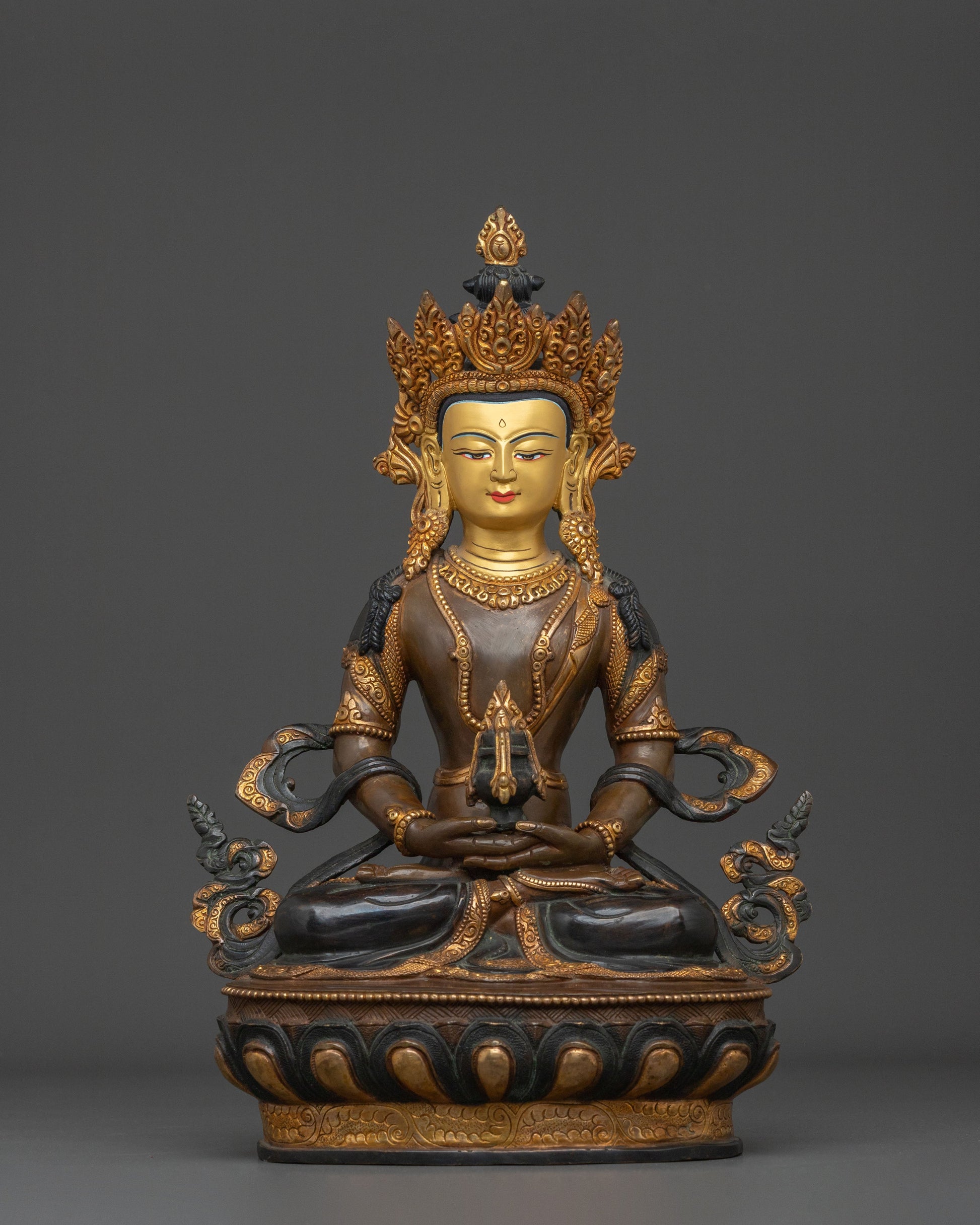 Sacred Meditation Amitayus Buddha Statue 