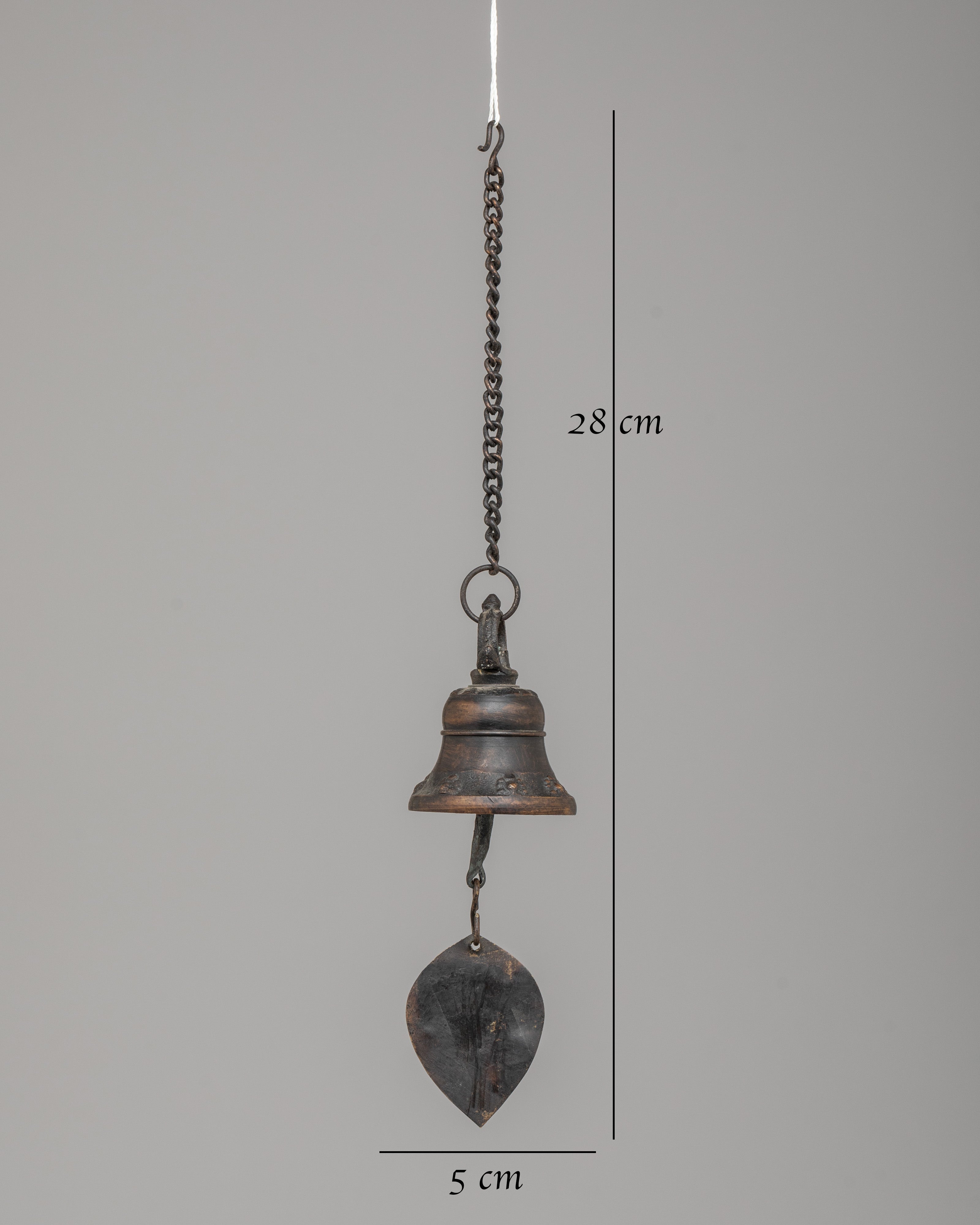 Handcrafted Buddhist Hanging Bell | Meditation & Rituals