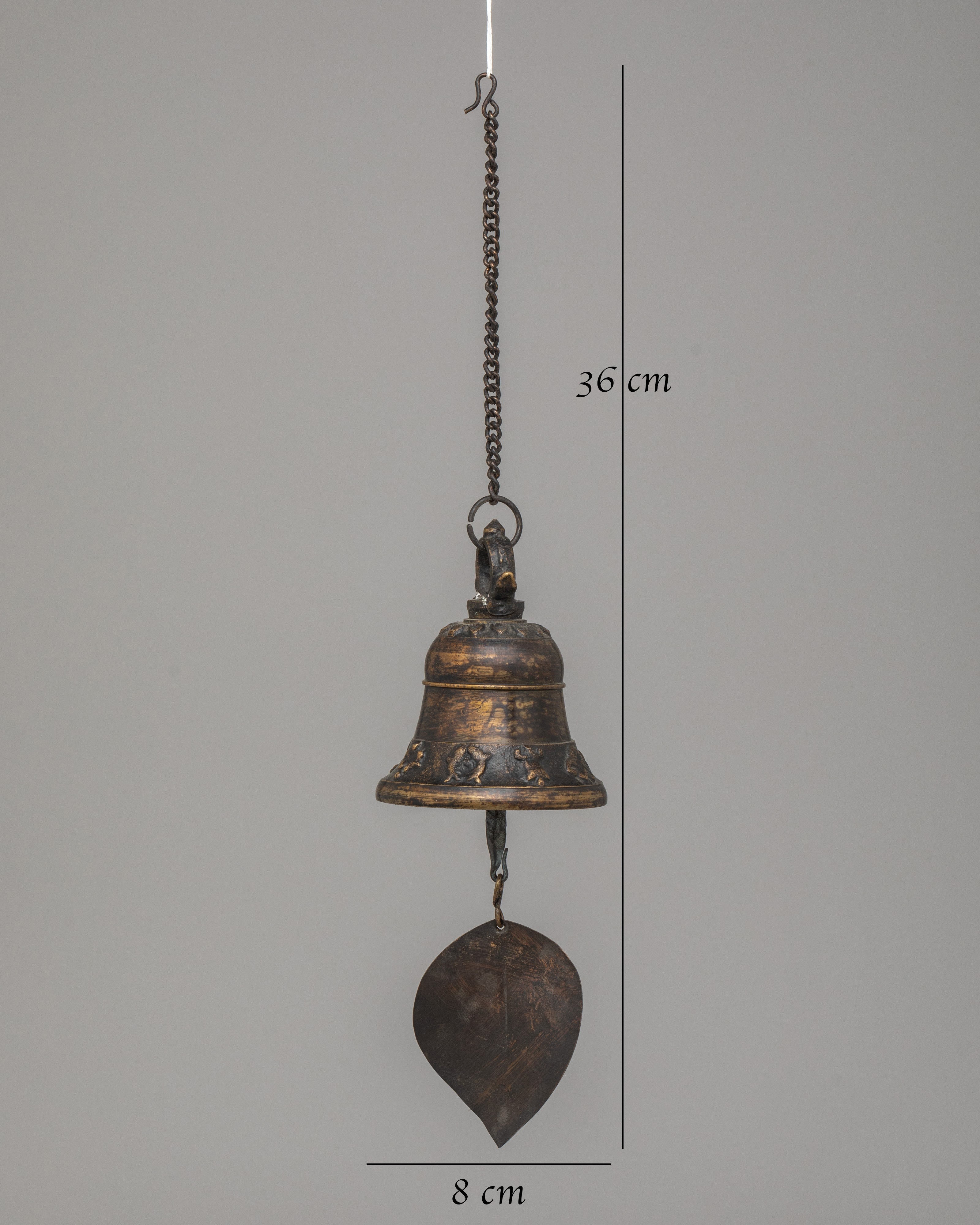 Traditional Hanging Buddhist Bell | Tibetan Ritual Bell