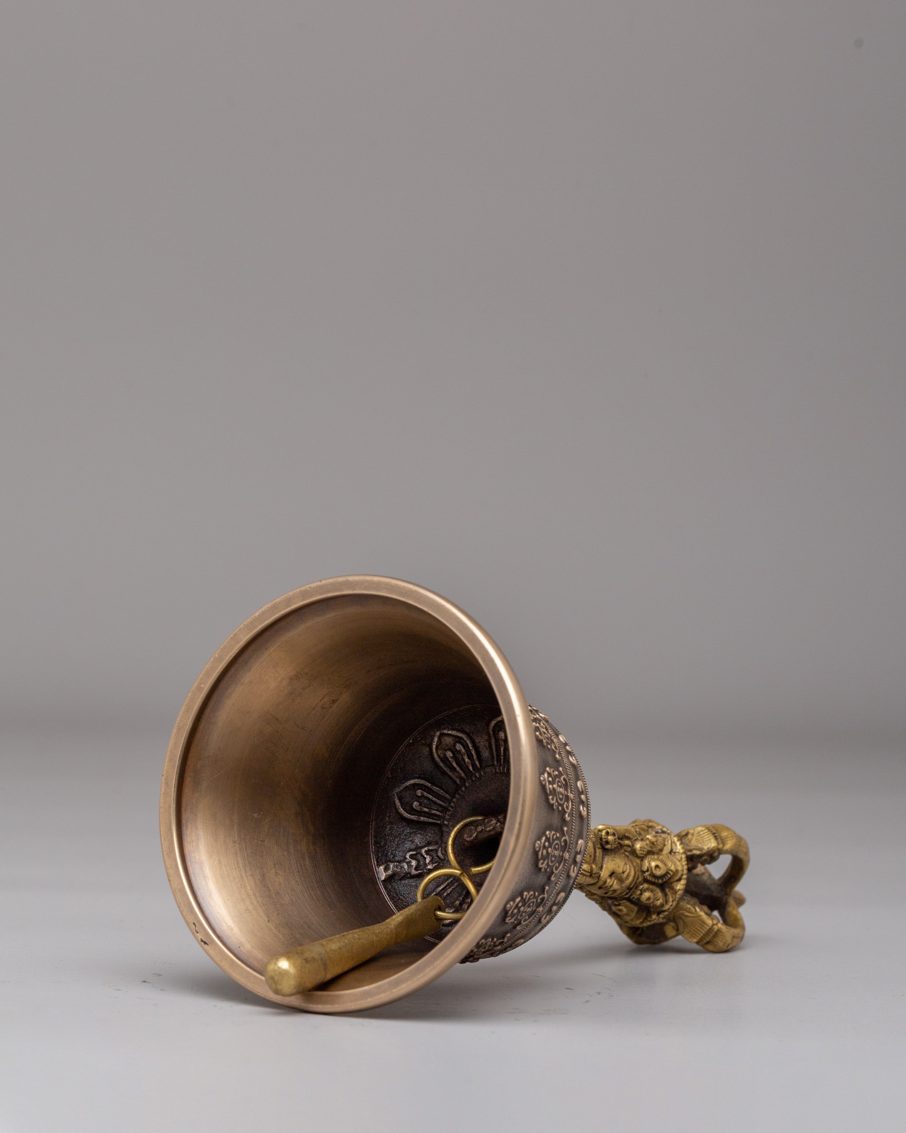 Traditional Vajra and Bell for Ritual Use | Handcrafted Bronze Dorje & Bell
