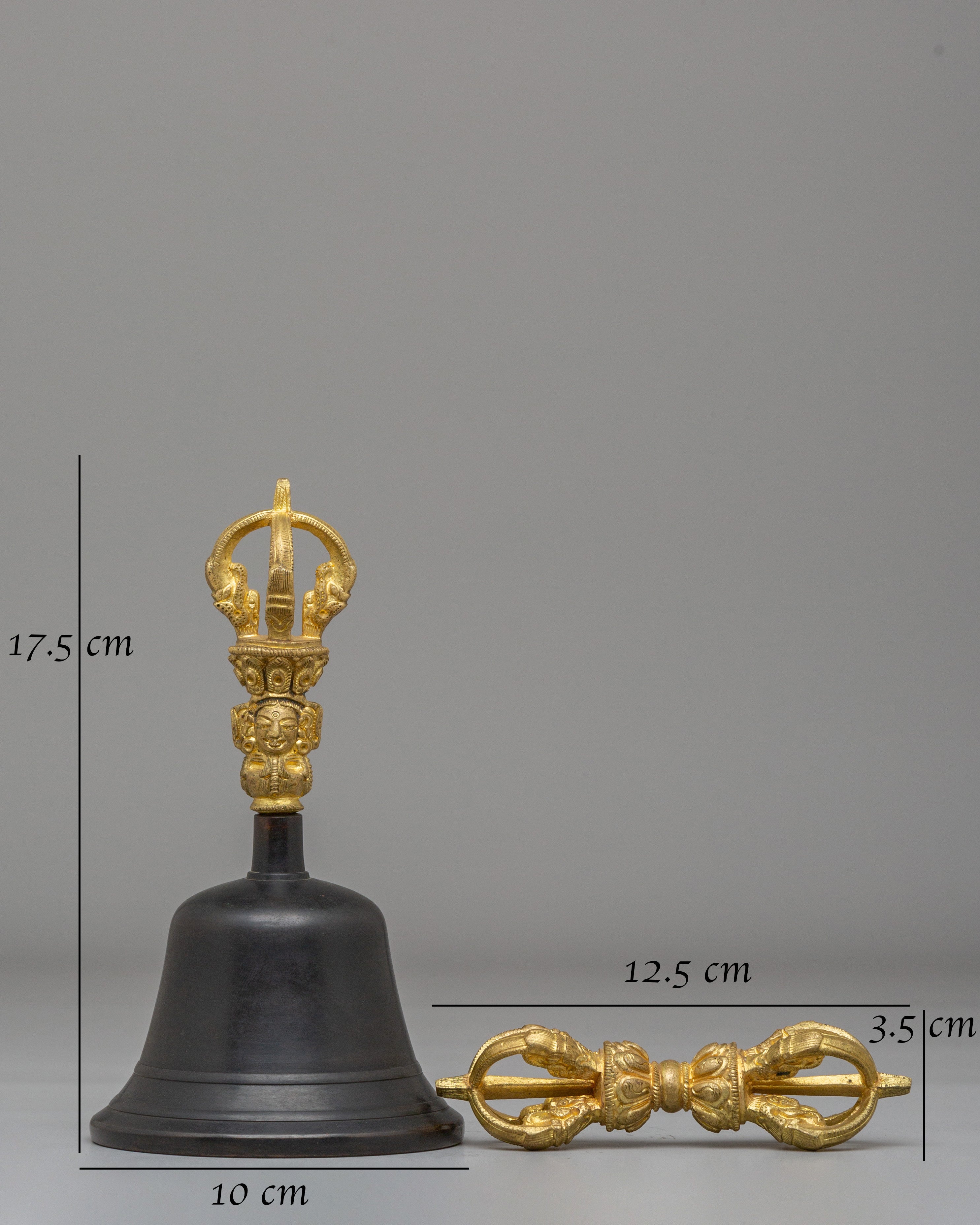 Traditional Tibetan Ritual Vajra and Bell Set | Sacred Meditation Tools