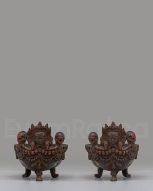  Kapala Set for Rituals