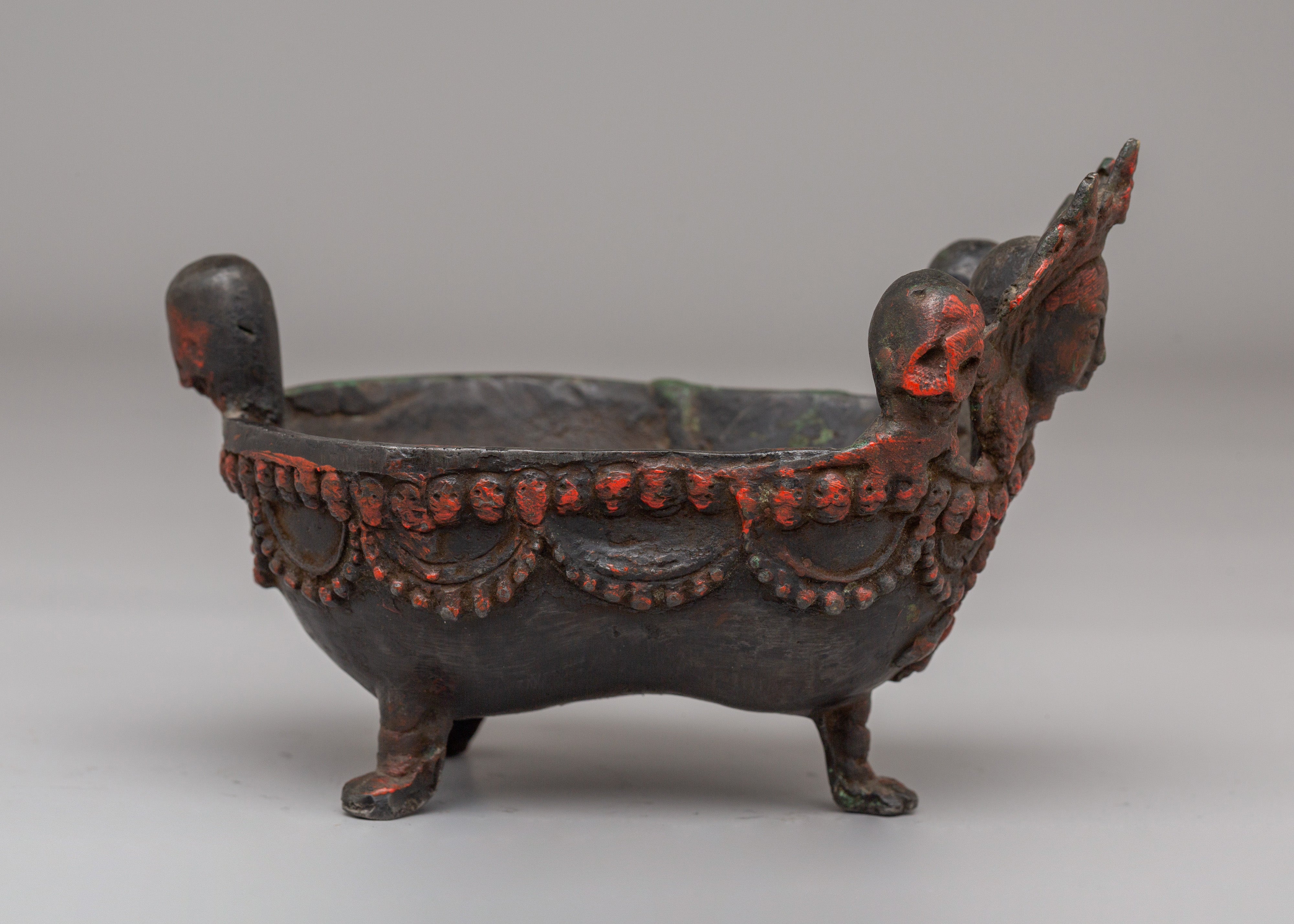 Sacred Kapala Set for Rituals | Handcrafted Skull Cups for Tantric Offerings