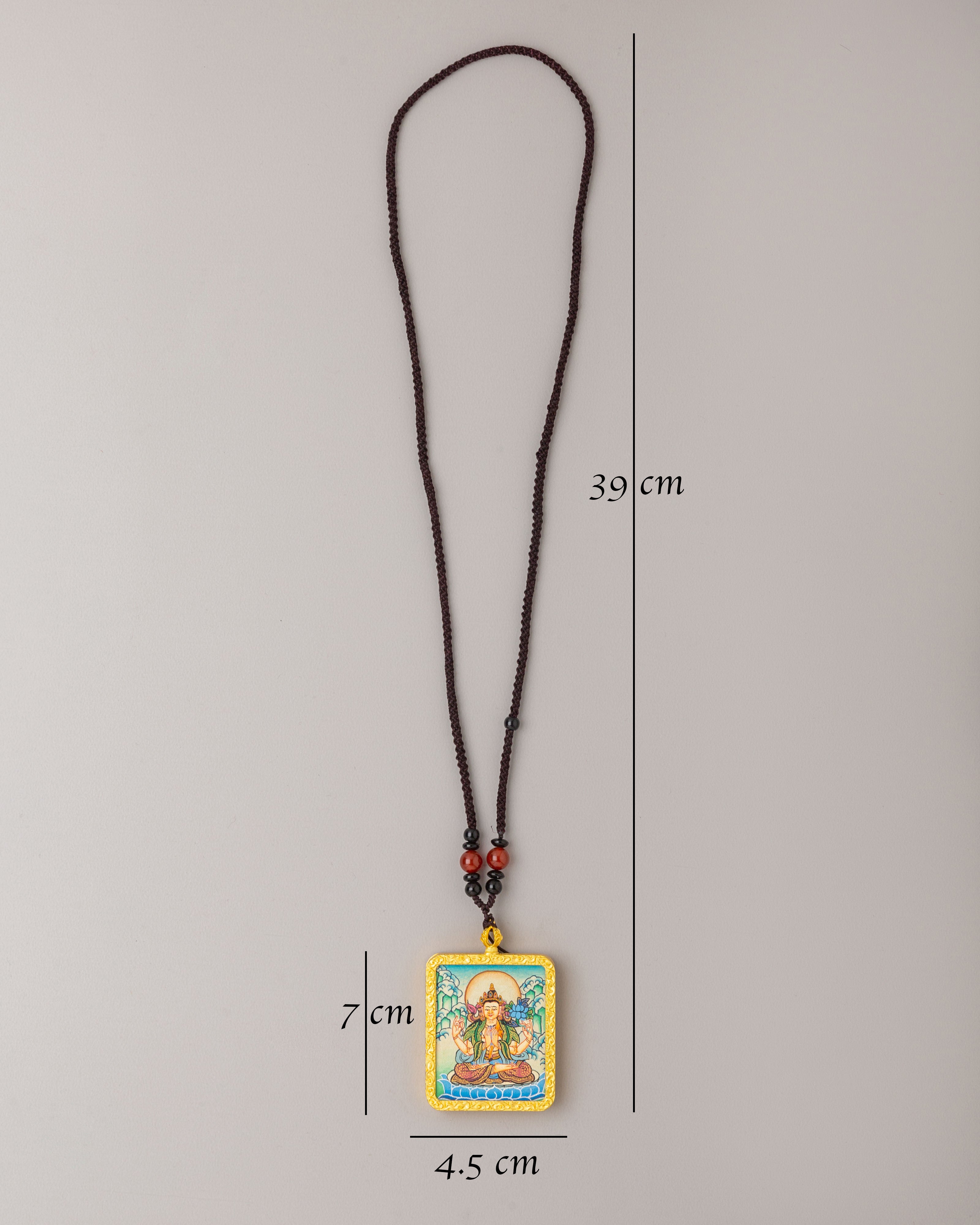Buddhist Chenrezig Locket | Perfect for Meditation and Spiritual Practices