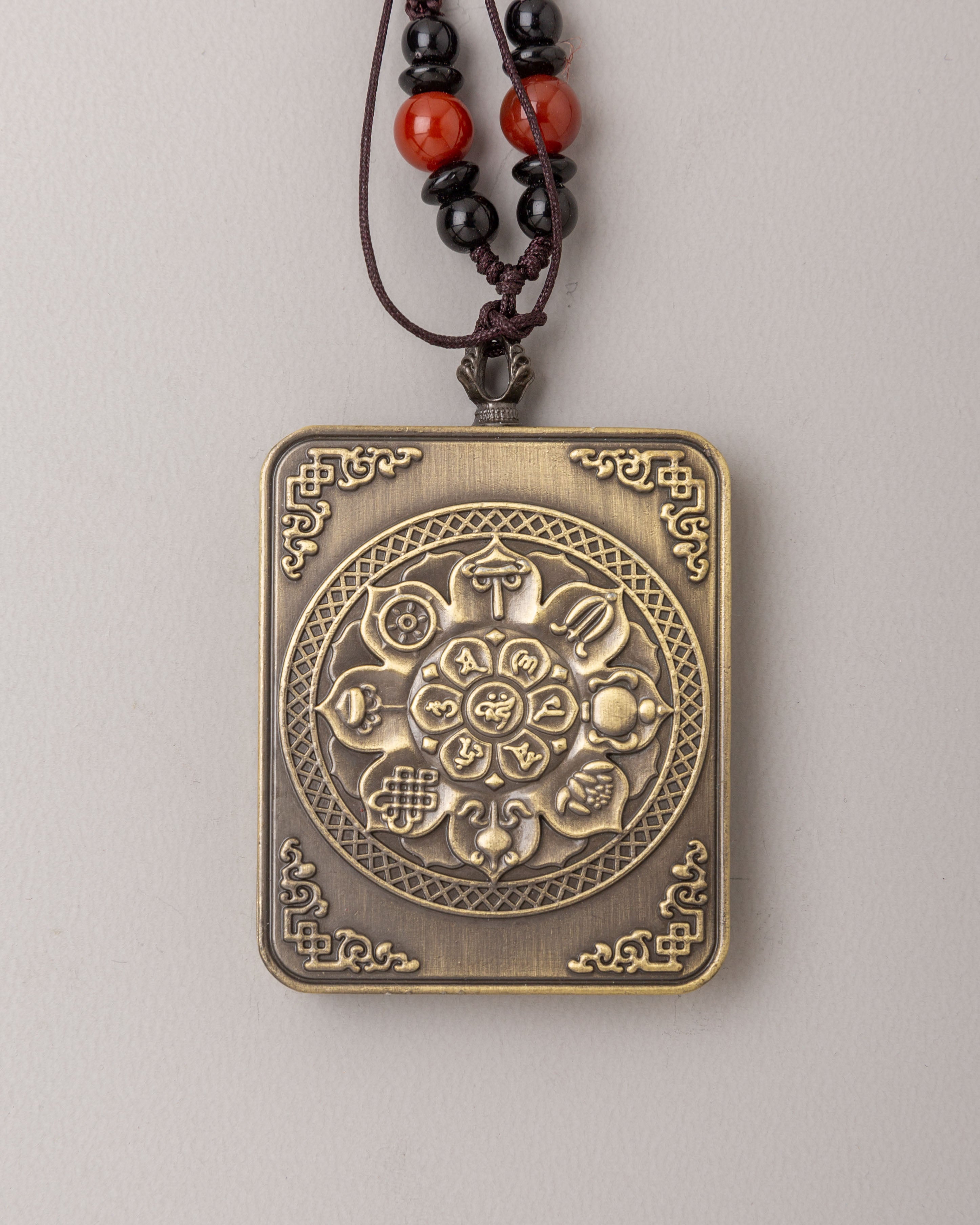Handmade Six-Armed Mahakala Locket | Spiritual Pendant for Protection