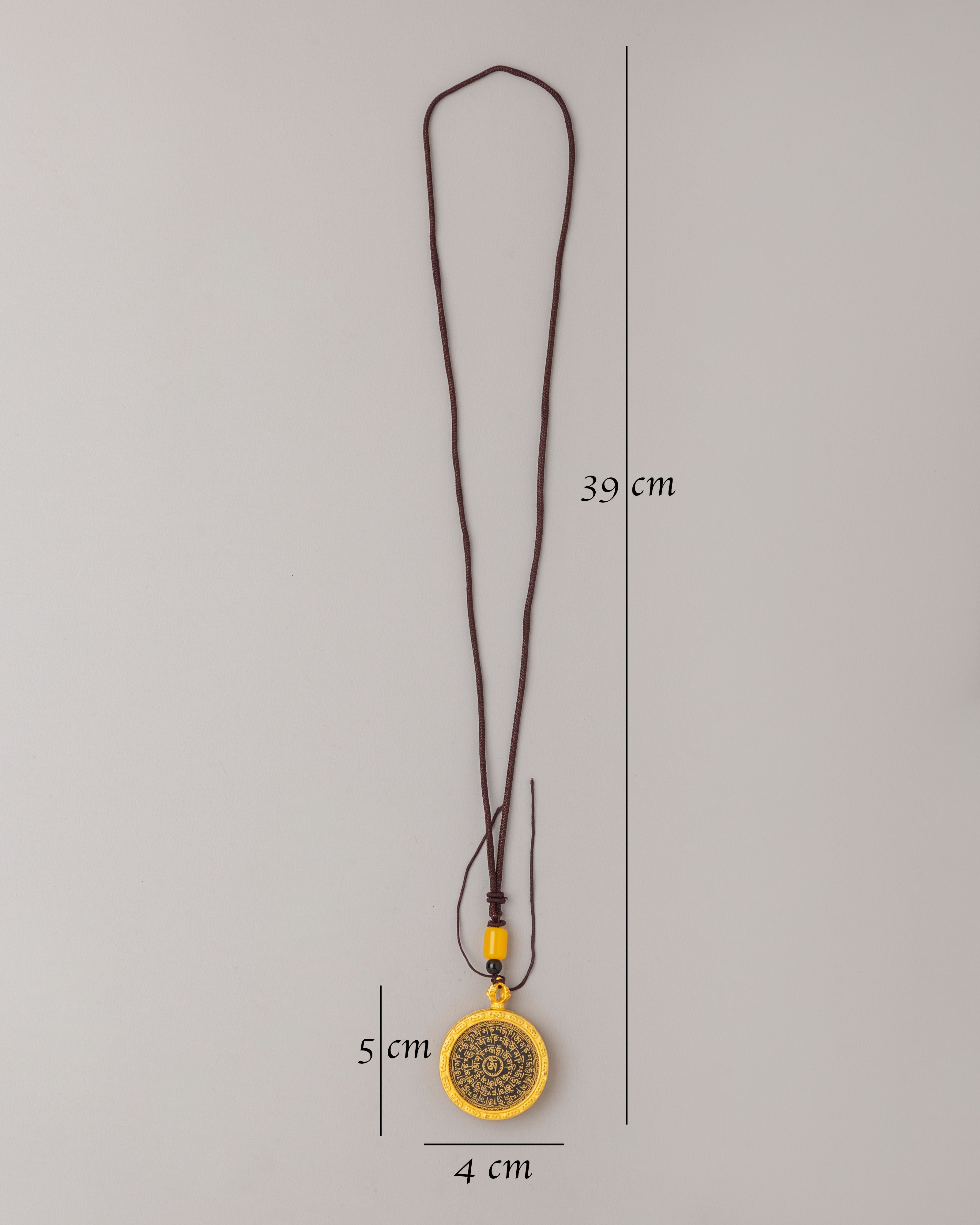 Buddhist Handmade Mantra Locket | Spiritual Jewelry for Protection