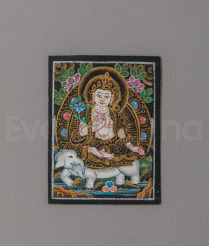 Samantabhadra Thangka for Locket | Sacred Symbol of Compassion and Wisdom