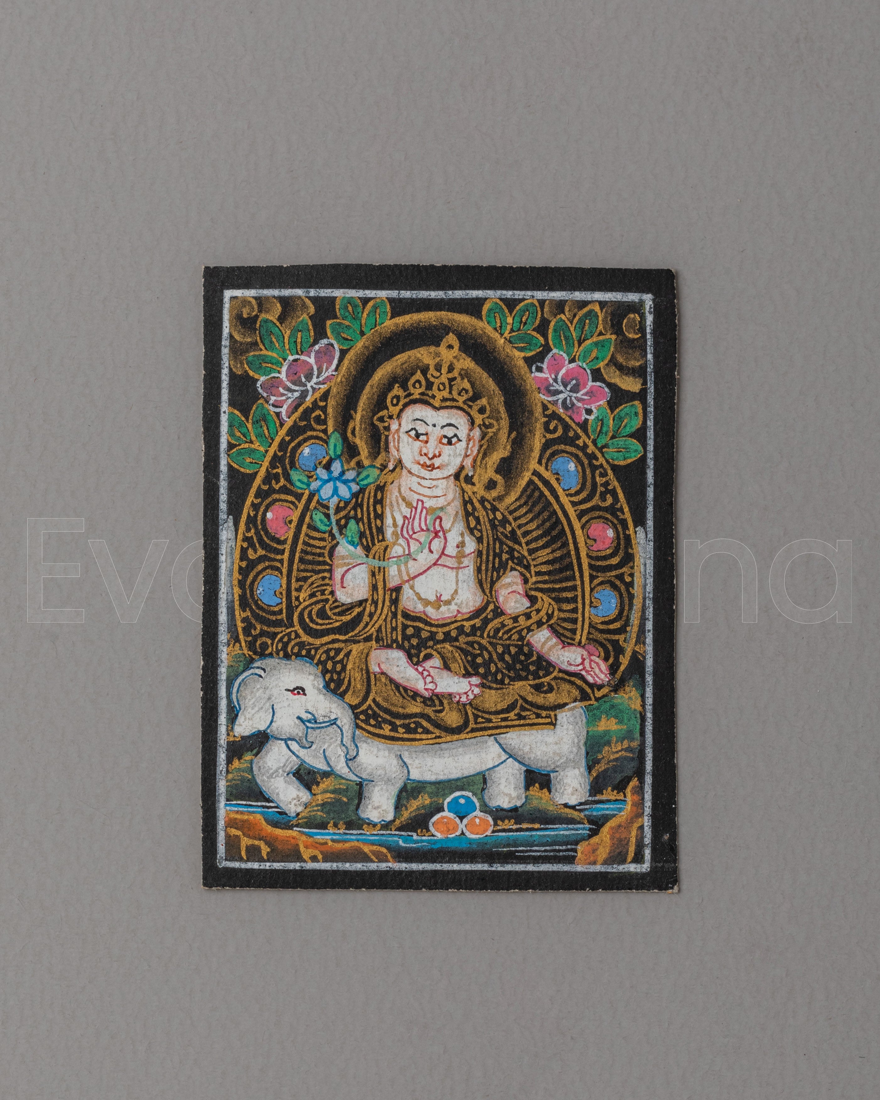 Samantabhadra Thangka for Locket | Sacred Symbol of Compassion and Wisdom