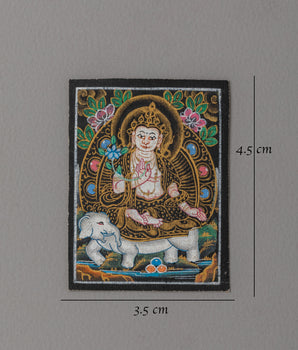 Samantabhadra Thangka for Locket | Sacred Symbol of Compassion and Wisdom