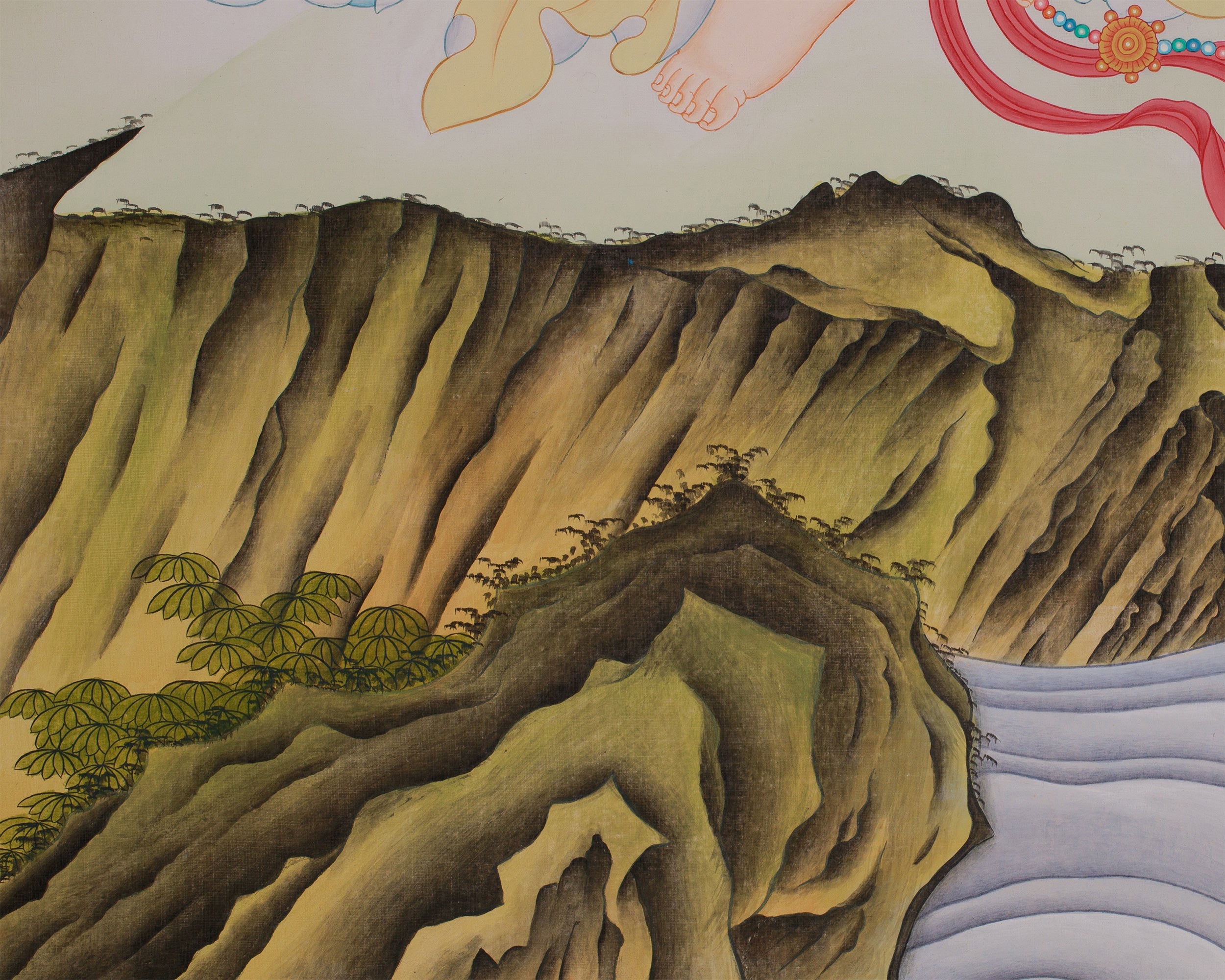Peaceful Water-Moon Guanyin | Chinese Painting of Avalokiteshvara