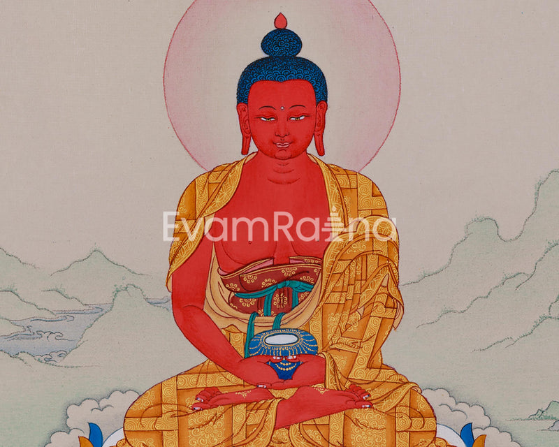 Buddha of Pure Land Amitabha Thangka | Beacon of Infinite Light and Compassion