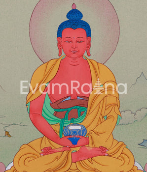 Amida Buddha Amitabha Thangka | Hand-Painted Tibetan Art