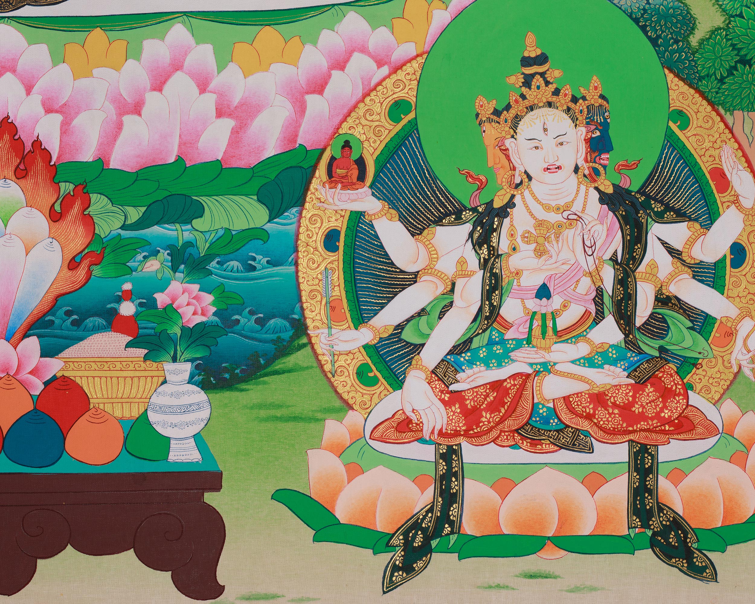Buddhist Sita Tara Thangka | Revered Female Buddha and Bodhisattva In Tibetan Buddhism