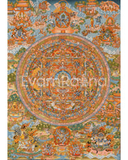 Hand Painted Buddha Mandala Thangka