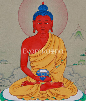 Amitabha Buddha: Mini Thangka