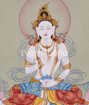 Guru Consort Yeshe Tsogyal Thangka - Unique Spiritual Decor