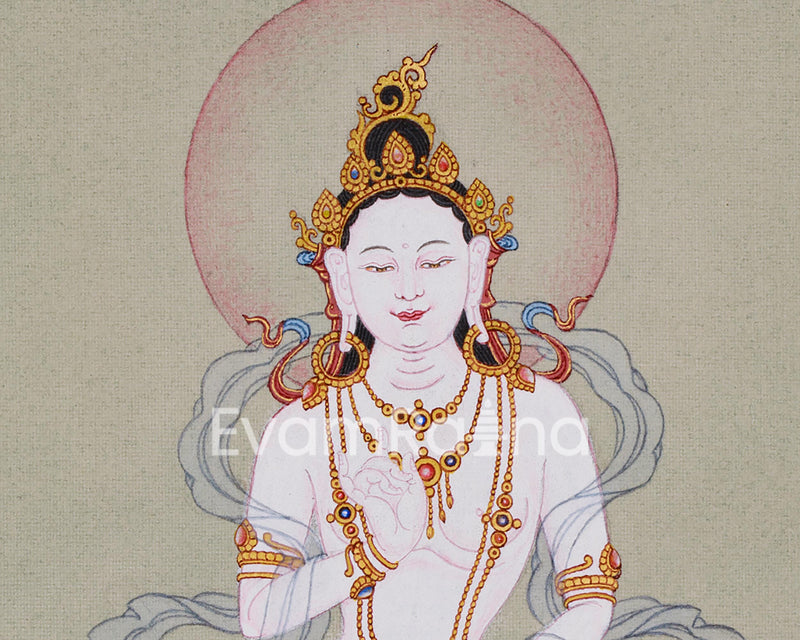 Guru Consort Yeshe Tsogyal Thangka - Unique Spiritual Decor