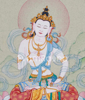 Dorje Sempa Art - Small Hand-Painted Vajrasattva Thangka