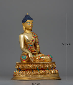 Spiritual Decor Shakyamuni Buddha Statue | Embodiment of Spiritual Wisdom, and Peace