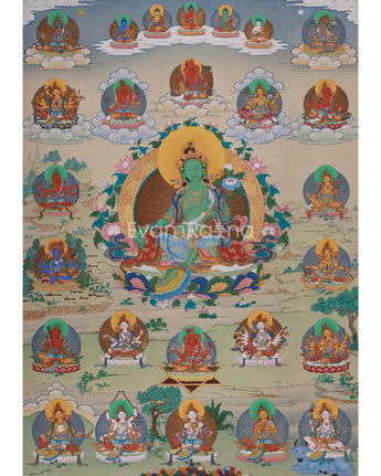 twenty-one-tara-goddess-thangka