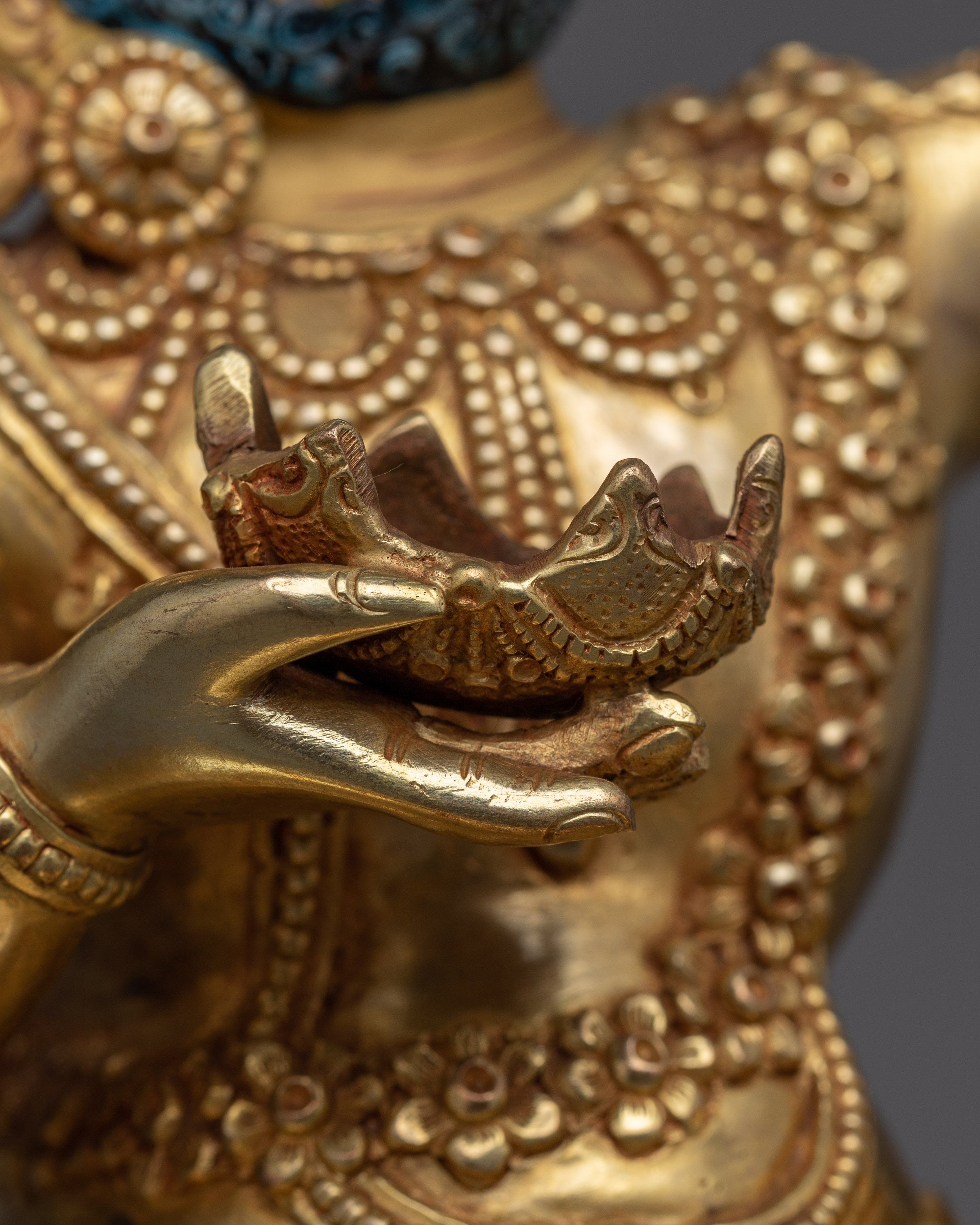 Virupa Sculpture, The Illustrious Mahasiddha | 24K Gold Gilded Statues
