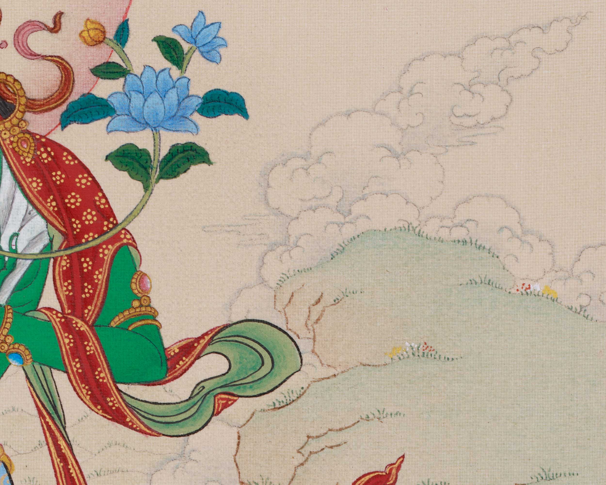Supreme Mother Green Tara Painting | Goddess of Compassion and Protection