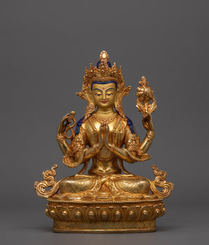 9.6 Inches Chenrezig