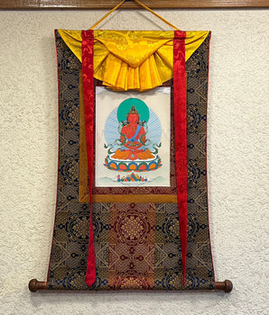 Small Red Buddha, Amitayus Thangka