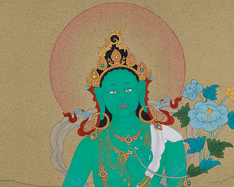 Arya Tara Thangka - Swift Liberator Goddess