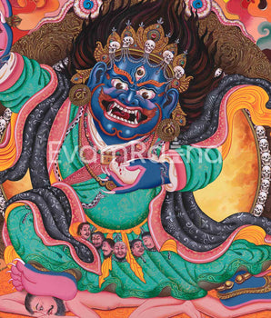 Mahakala Bernag Chen Digital Print | Himalayan Artwork | Discover The Transcendental Energy