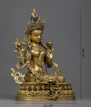 statue for green tara retreat