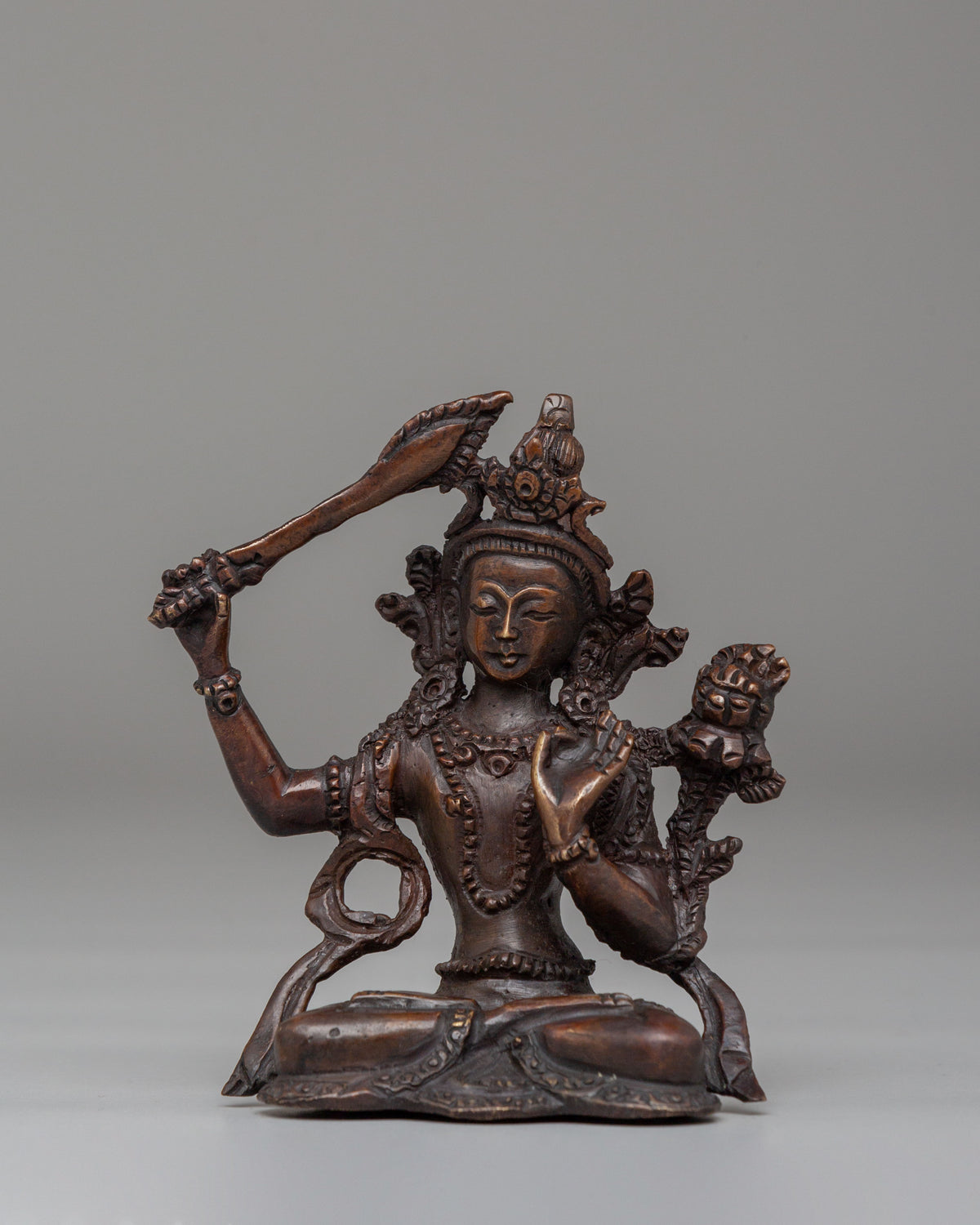 Traditional Tibetan Manjushri Statue | Bodhisattva of Wisdom